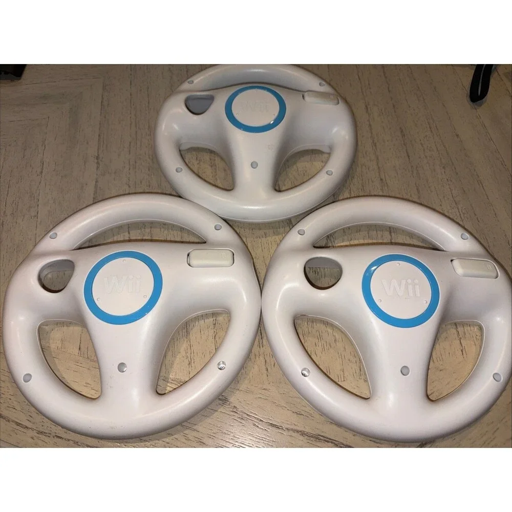 3 Pack Nintendo Wii Wheel Wii Remote Controllers